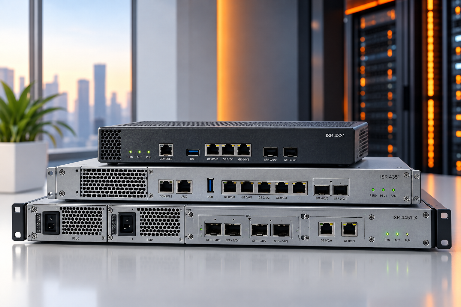Cisco router rack setup